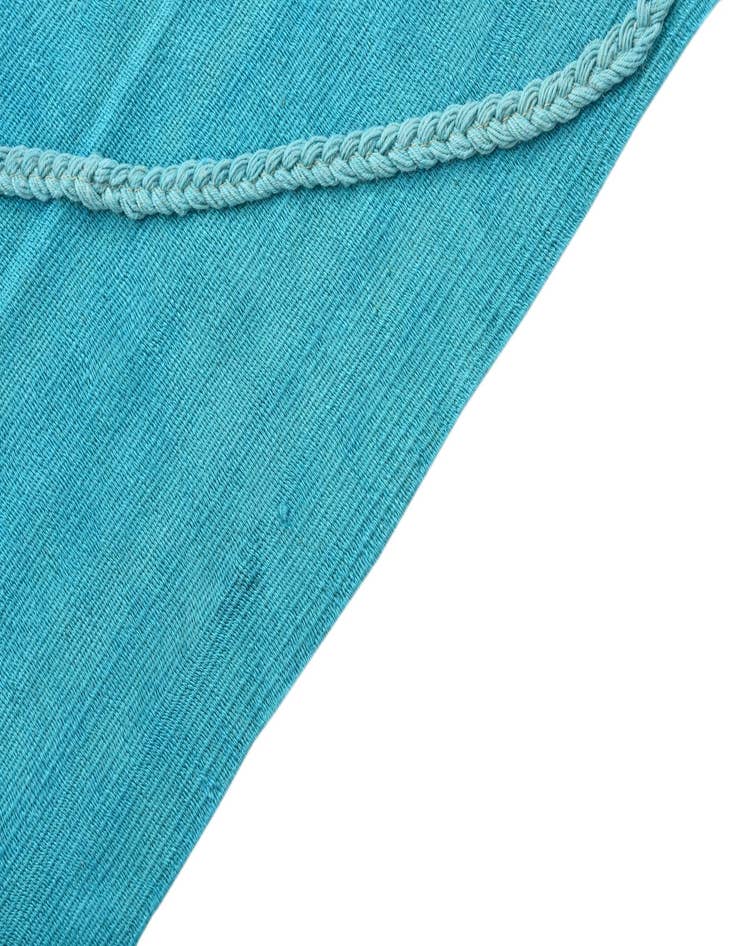 Detail image of  3' 7 x 11' 4  Hand Woven Kilim Modern Wool Runner Rug