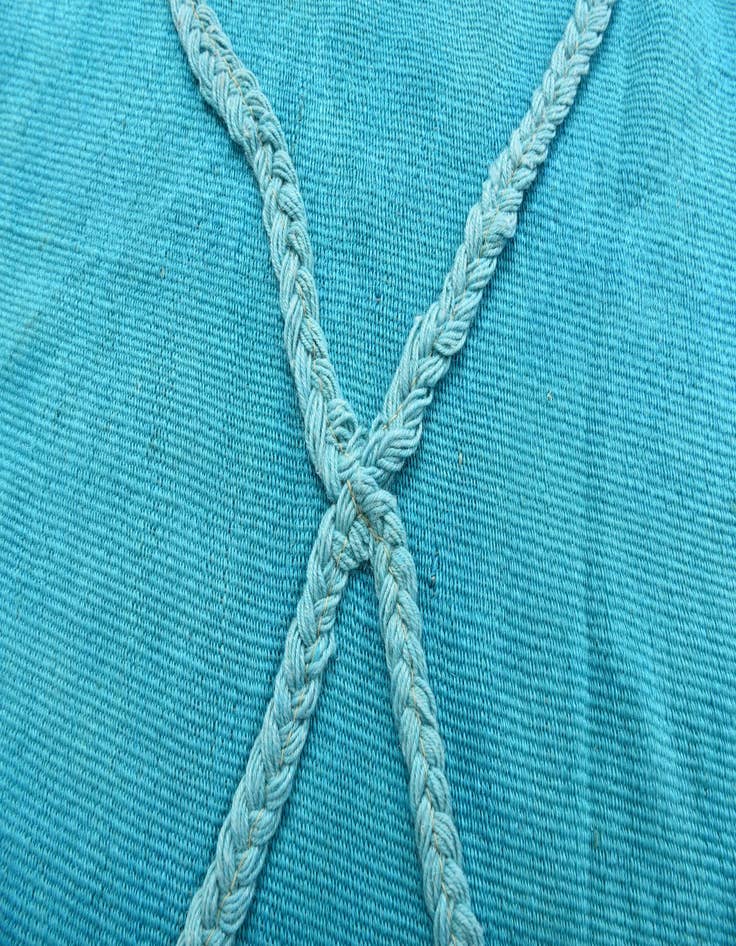 Detail image of  3' 7 x 11' 4  Hand Woven Kilim Modern Wool Runner Rug