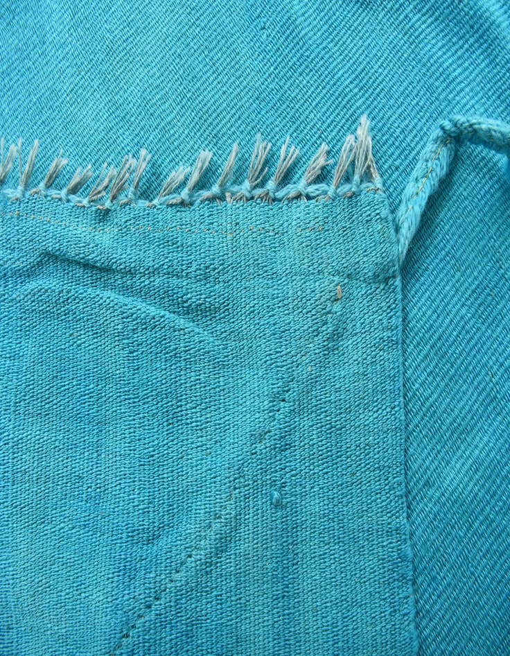 Detail image of  3' 7 x 11' 4  Hand Woven Kilim Modern Wool Runner Rug