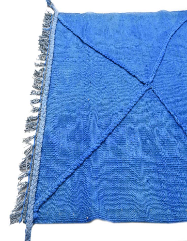 Detail image of  4' 2 x 9' 10  Hand Woven Kilim Modern Wool Runner Rug