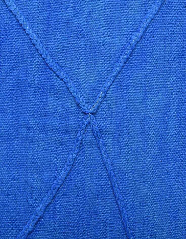 Detail image of  4' 2 x 9' 10  Hand Woven Kilim Modern Wool Runner Rug