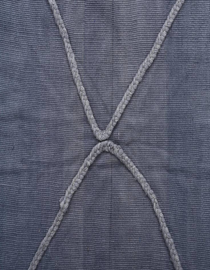 Detail image of  3' 7 x 11' 1  Hand Woven Kilim Modern Wool Runner Rug