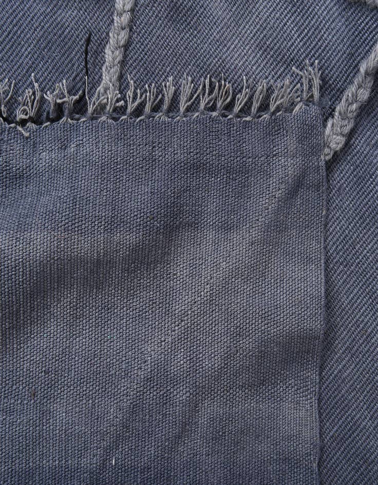 Detail image of  3' 7 x 11' 1  Hand Woven Kilim Modern Wool Runner Rug