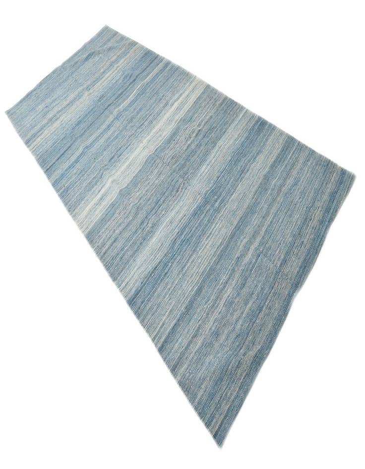 Detail image of  4' 8 x 10' 8  Hand Woven Kilim Modern Wool Runner Rug