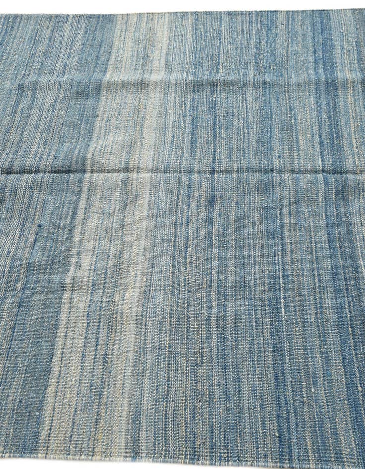 Detail image of  4' 8 x 10' 8  Hand Woven Kilim Modern Wool Runner Rug