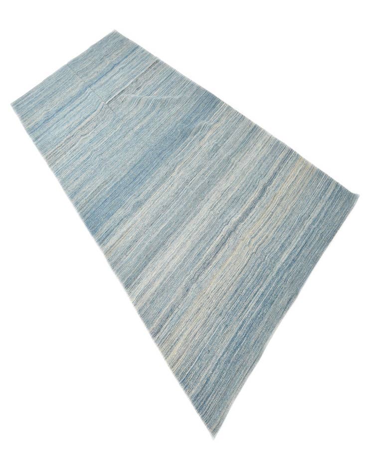 Detail image of  4' 8 x 10' 9  Hand Woven Kilim Modern Wool Runner Rug