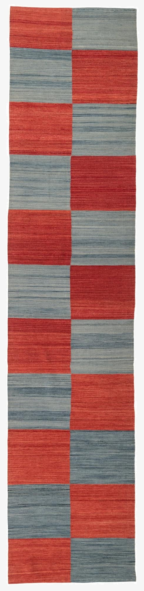  2' 9 x 12' 5  Hand Woven Kilim Modern Wool Runner Rug