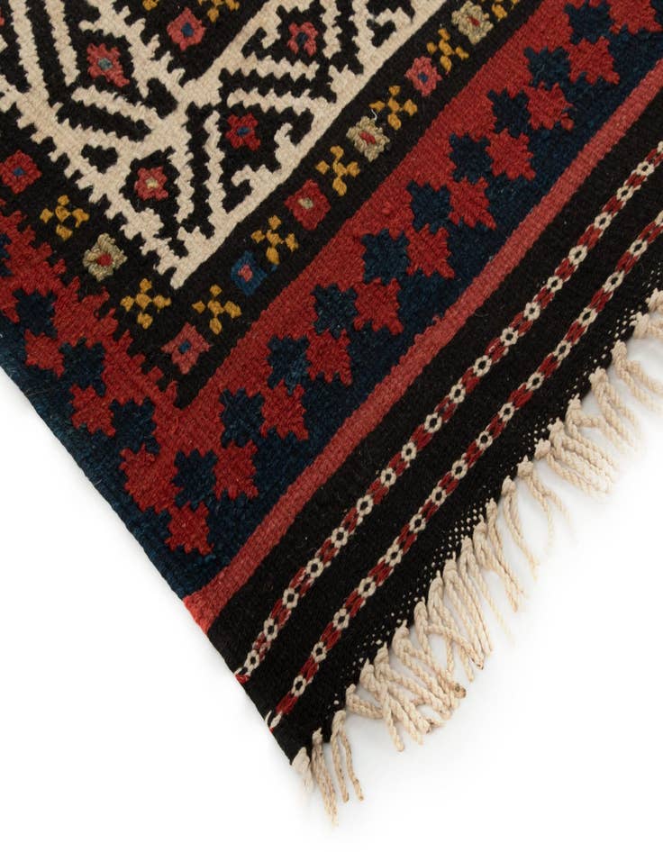 Detail image of  4' 1 x 10' 6 Kilim Wool Runner Rug