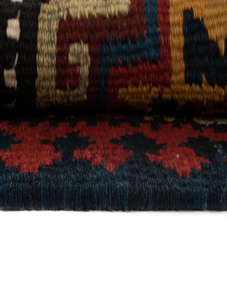 Detail image of  4' 1 x 10' 6 Kilim Wool Runner Rug