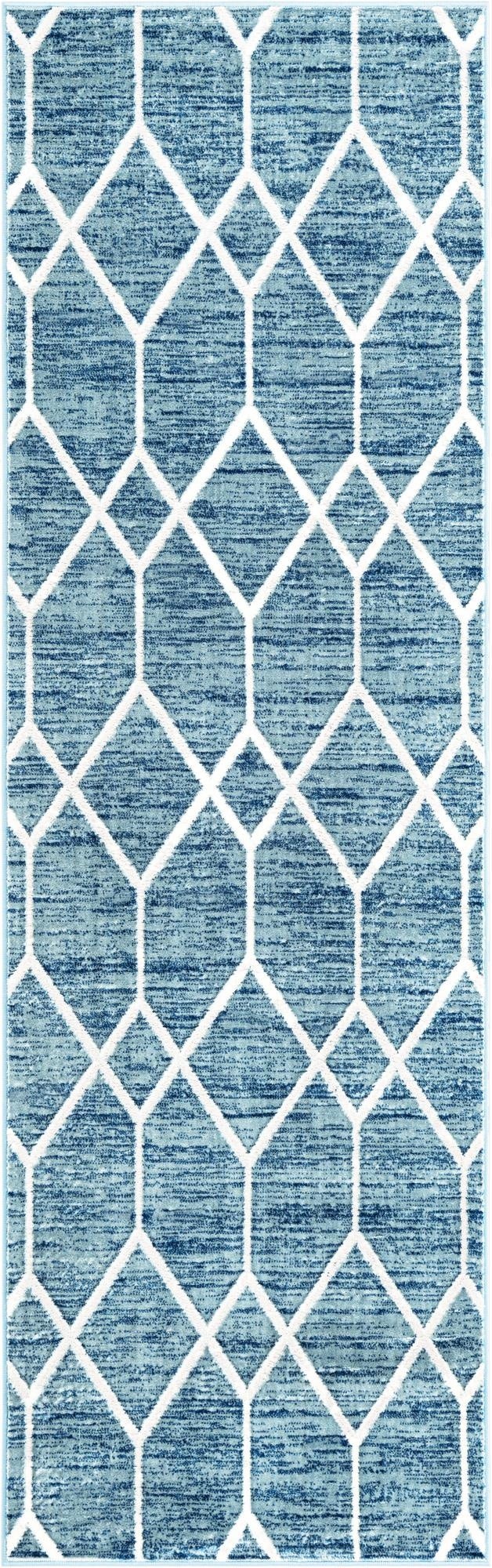  3' x 10' Lattice Trellis Runner Rug