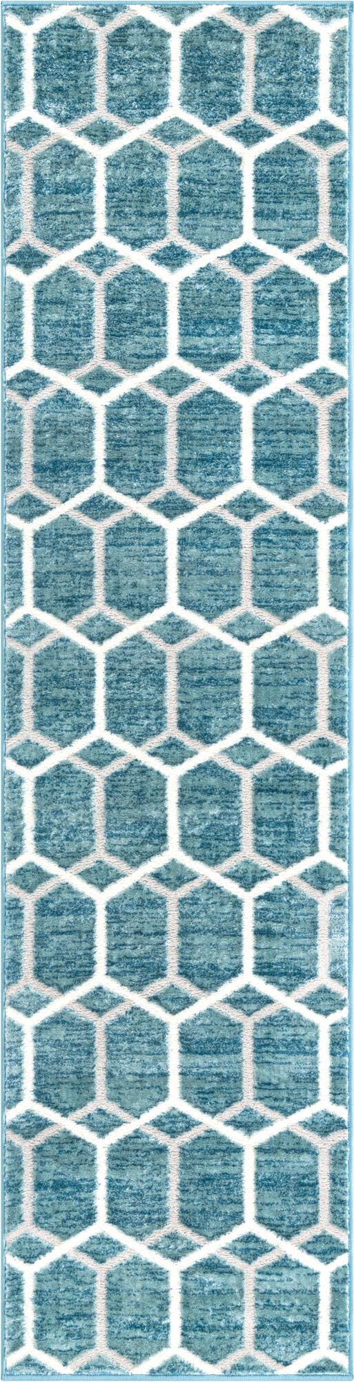  2' x 8' Lattice Trellis Runner Rug