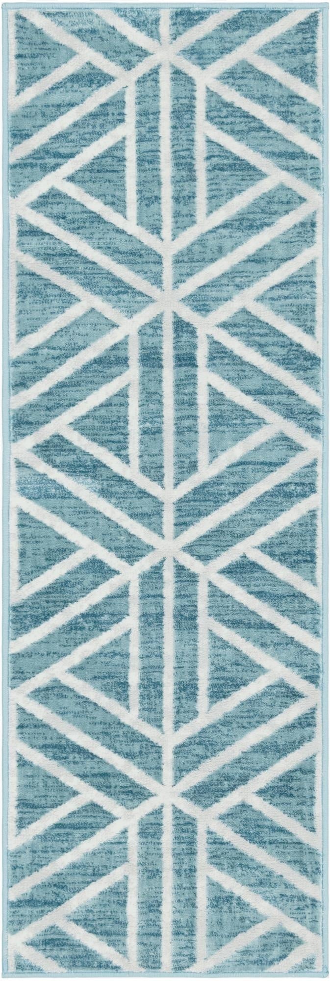  2' x 6' Lattice Trellis Runner Rug