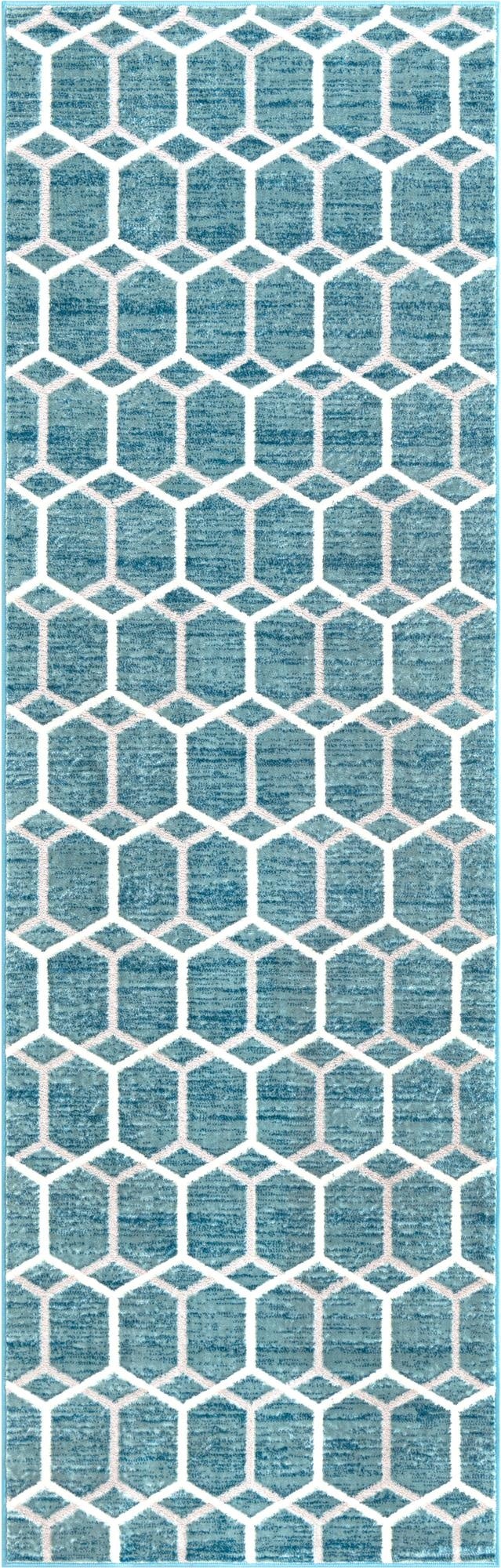  3' x 10' Lattice Trellis Runner Rug