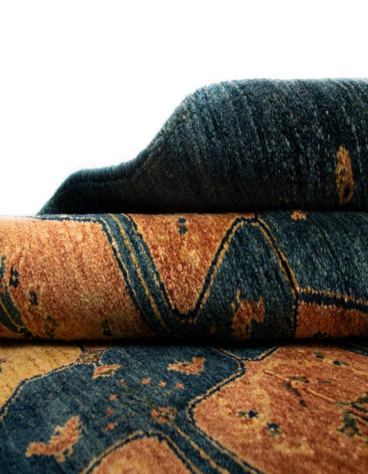 Detail image of  3' 2 x 9' 1 Luribaft Wool Runner Rug