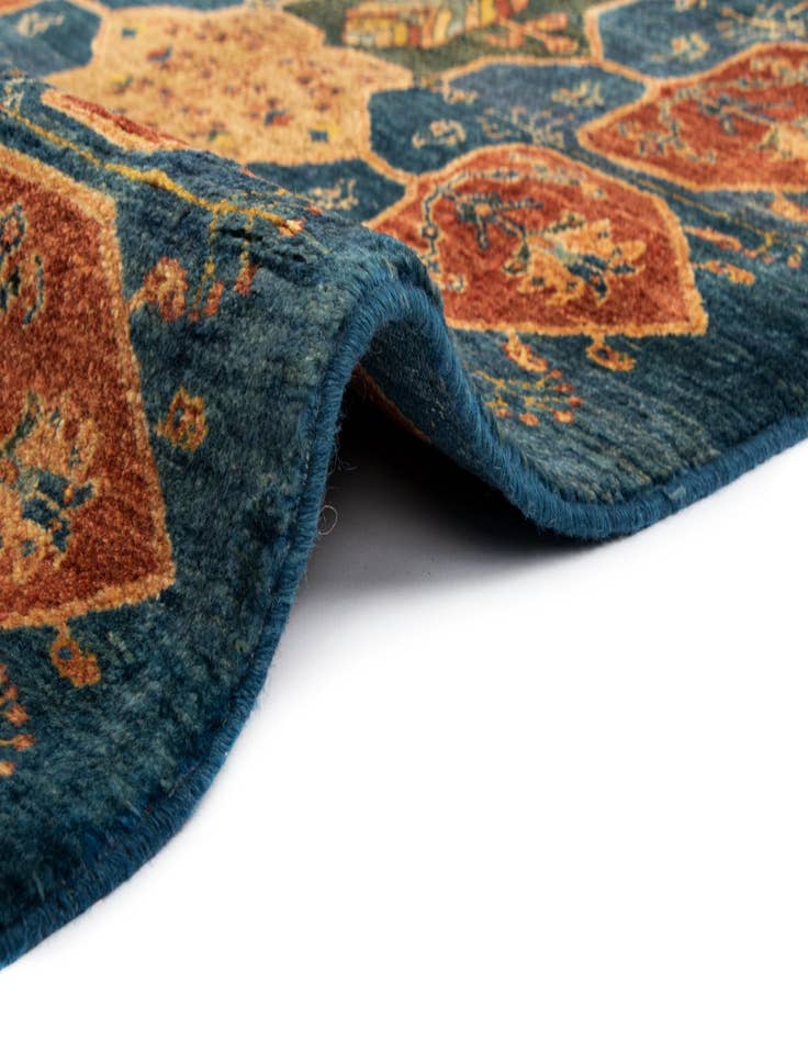 Detail image of  3' x 9' 4 Luribaft Wool Runner Rug
