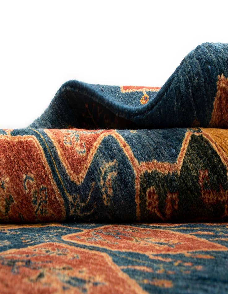 Detail image of  3' x 9' 4 Luribaft Wool Runner Rug