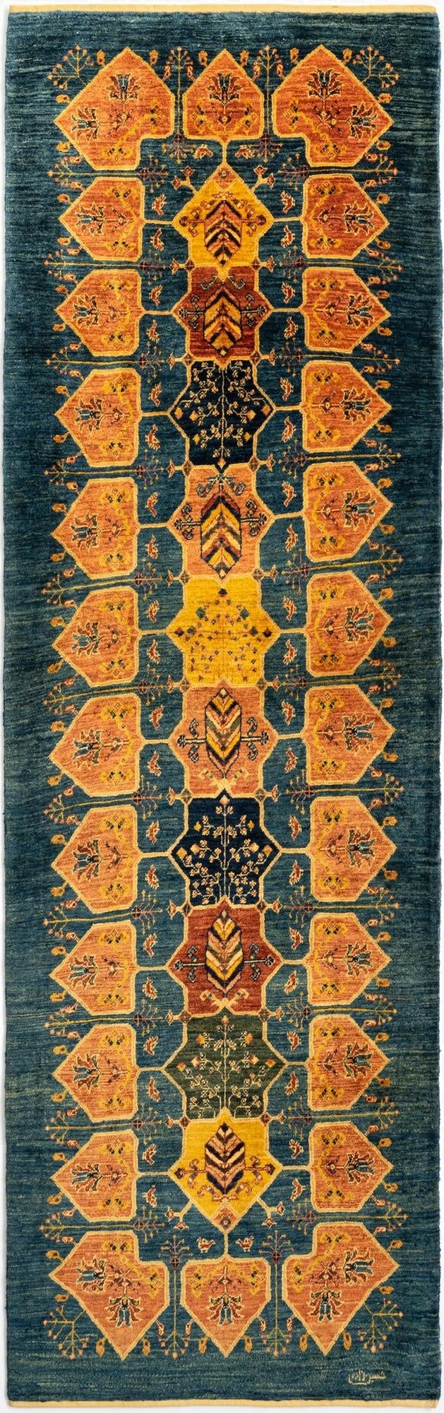  3' x 10' 1 Luribaft Wool Runner Rug
