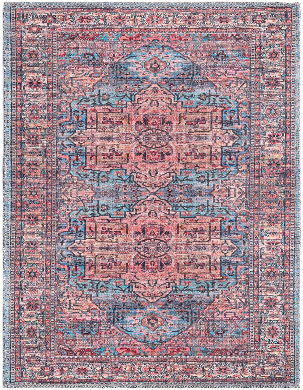 Primary image  2' x 4'  Washable Maahru Runner Rug