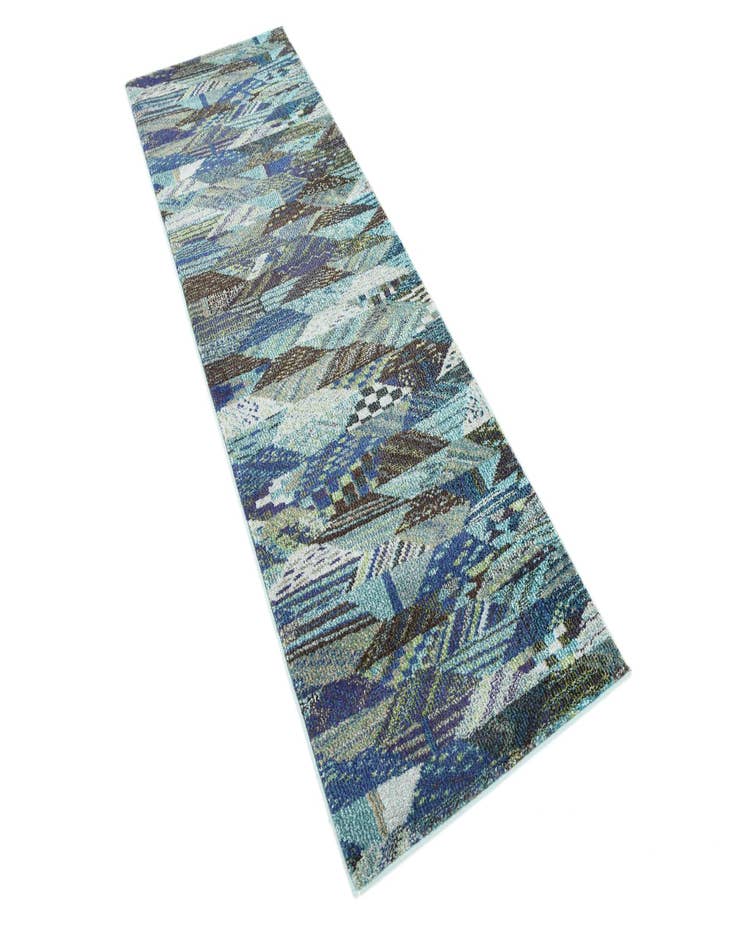 Detail image of  2' 2 x 6' 9  Washable Mesa Runner Rug