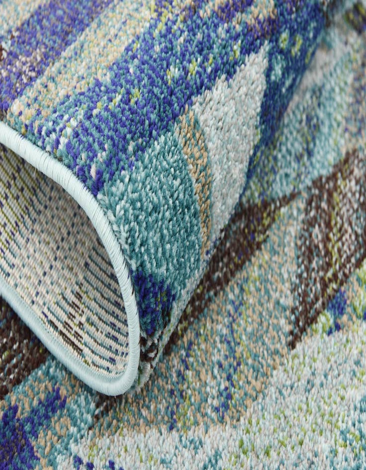 Detail image of  2' 2 x 6' 9  Washable Mesa Runner Rug