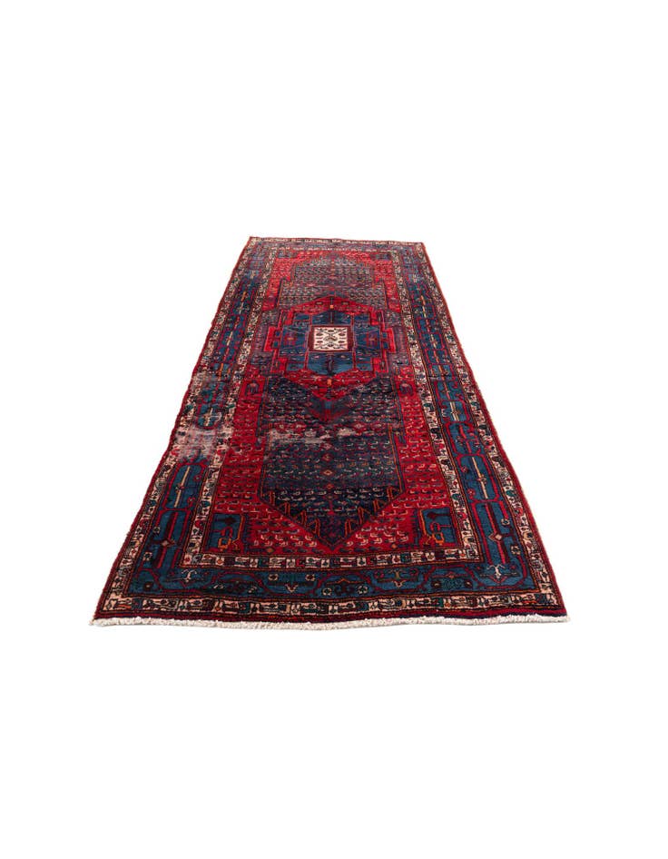 Detail image of 4' 10 x 10' 8 Hand Knotted Meshkin Persian Wool Runner Rug