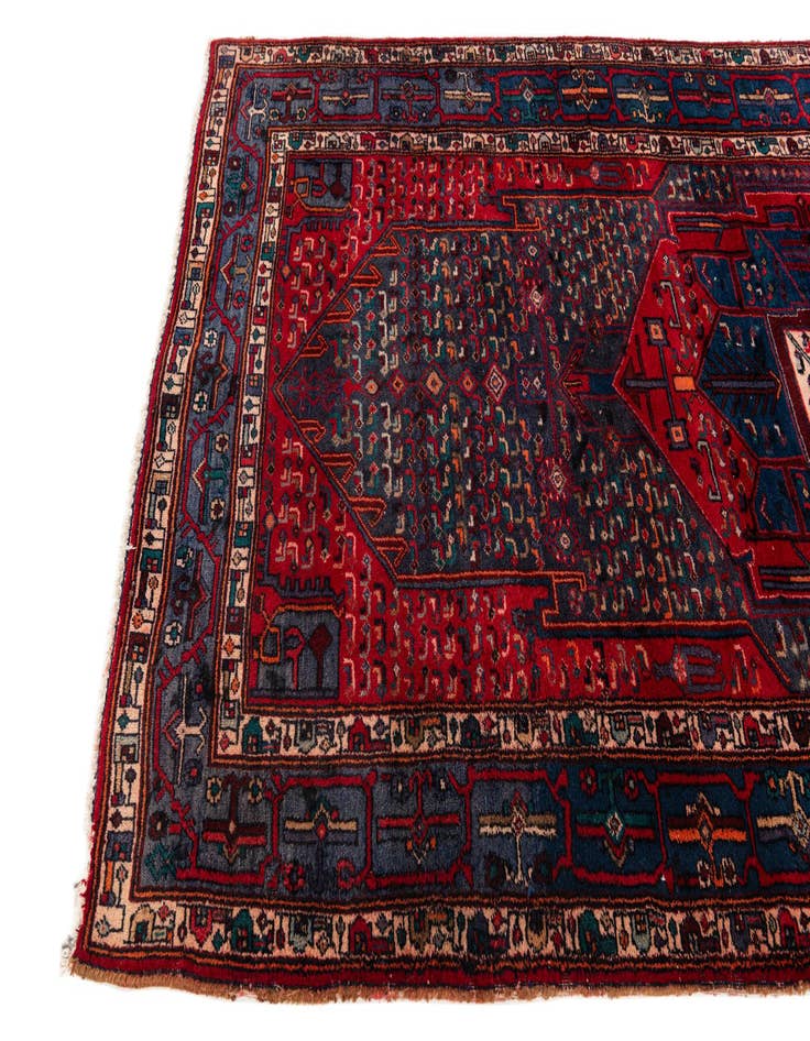 Detail image of 4' 10 x 10' 8 Hand Knotted Meshkin Persian Wool Runner Rug