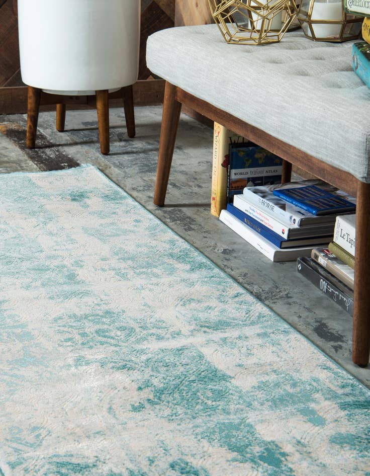 Detail image of  2' 7 x 10' Modern Classical Runner Rug