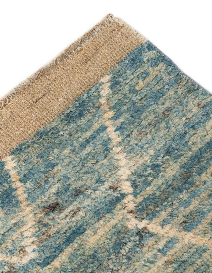 Detail image of  2' 10 x 16' 4  Hand Knotted Moroccan Wool Runner Rug