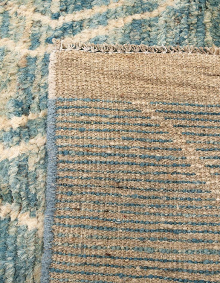 Detail image of  2' 10 x 16' 4  Hand Knotted Moroccan Wool Runner Rug