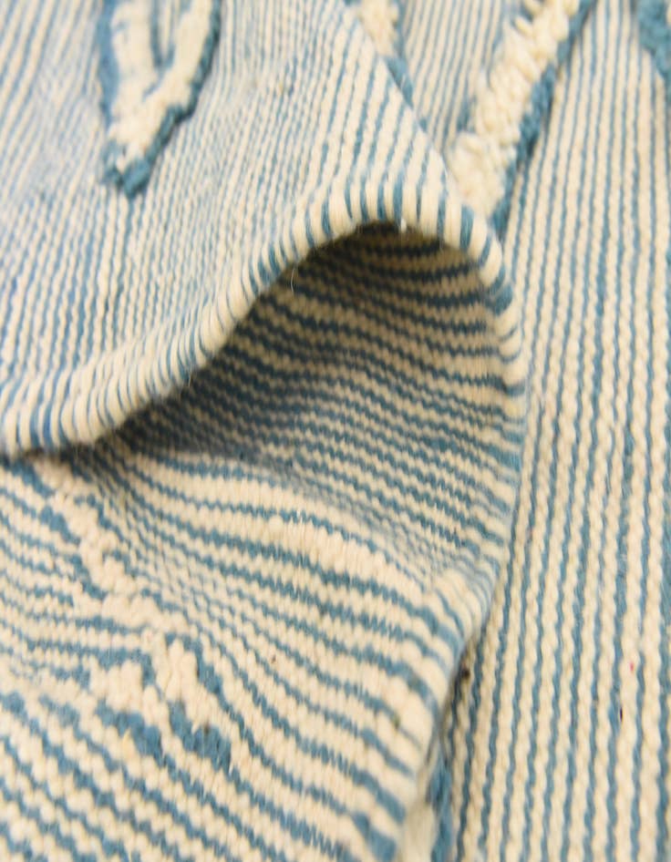 Detail image of  4' 8 x 9' 7  Hand Knotted Moroccan Wool Runner Rug