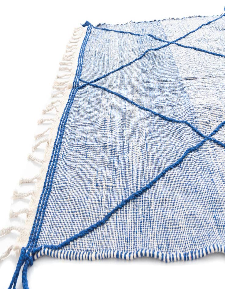 Detail image of  5' 2 x 9' 7  Hand Knotted Moroccan Wool Runner Rug