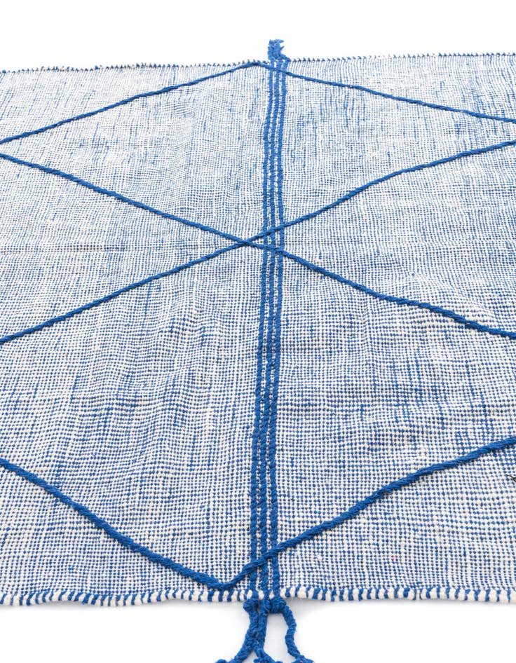 Detail image of  5' 2 x 9' 7  Hand Knotted Moroccan Wool Runner Rug