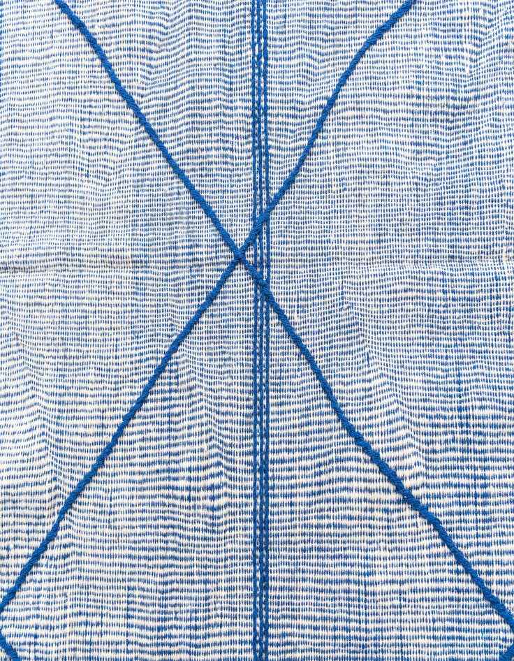 Detail image of  5' 2 x 9' 7  Hand Knotted Moroccan Wool Runner Rug