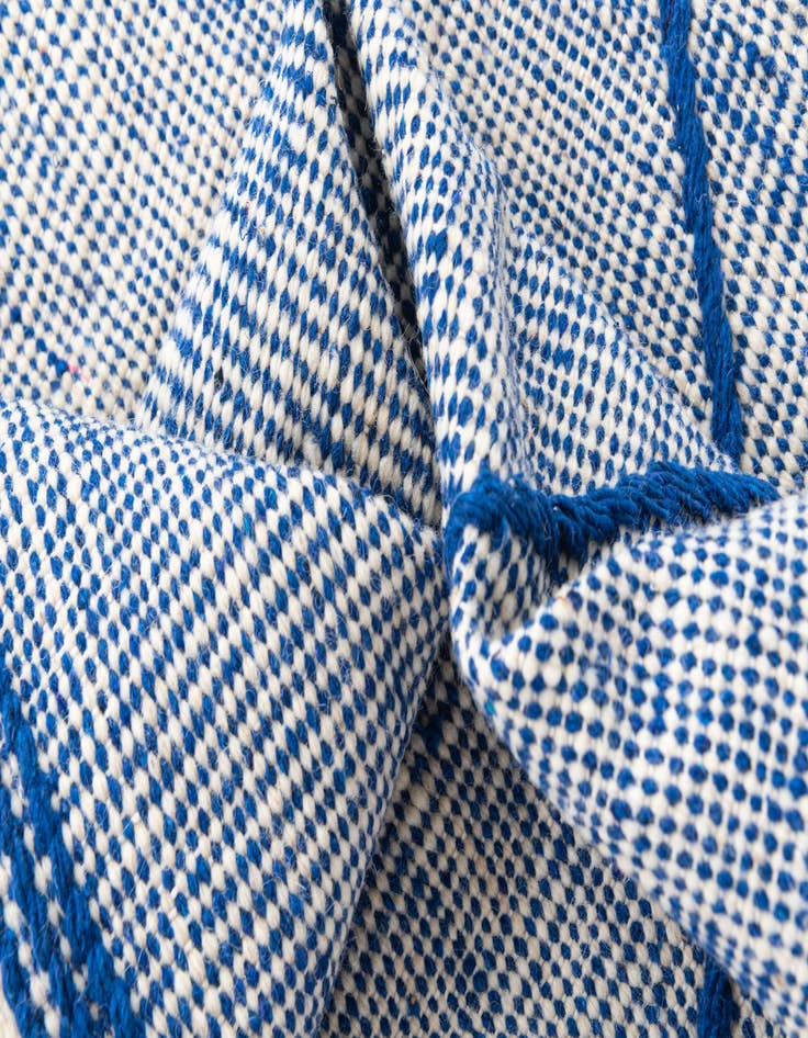 Detail image of  5' 2 x 9' 7  Hand Knotted Moroccan Wool Runner Rug