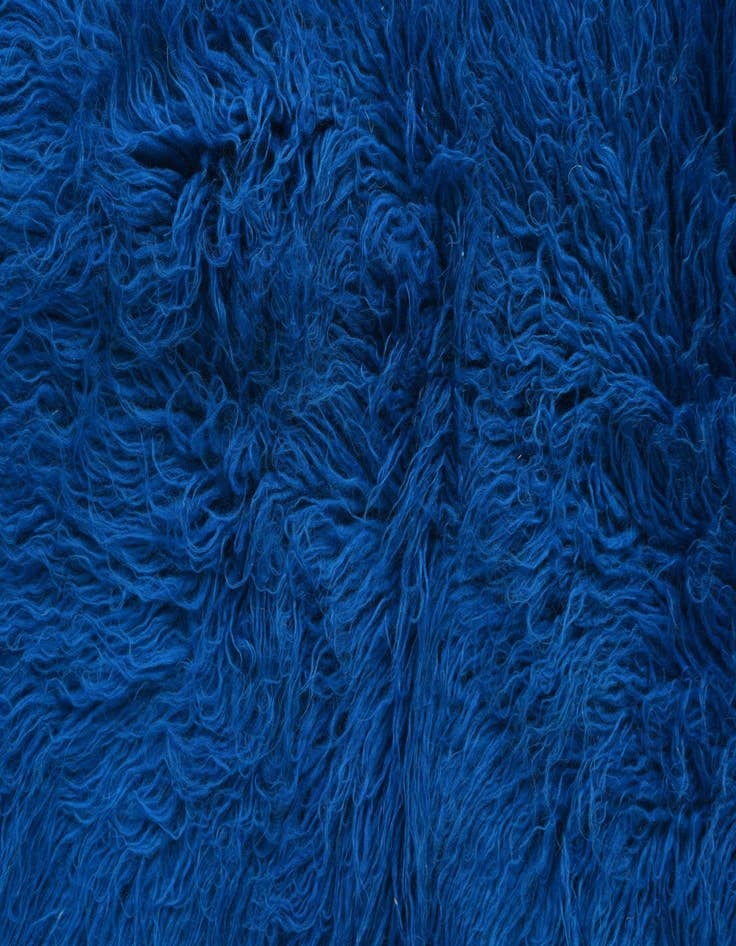 Detail image of  2' 3 x 4' 6  Hand Knotted Moroccan Wool Runner Rug