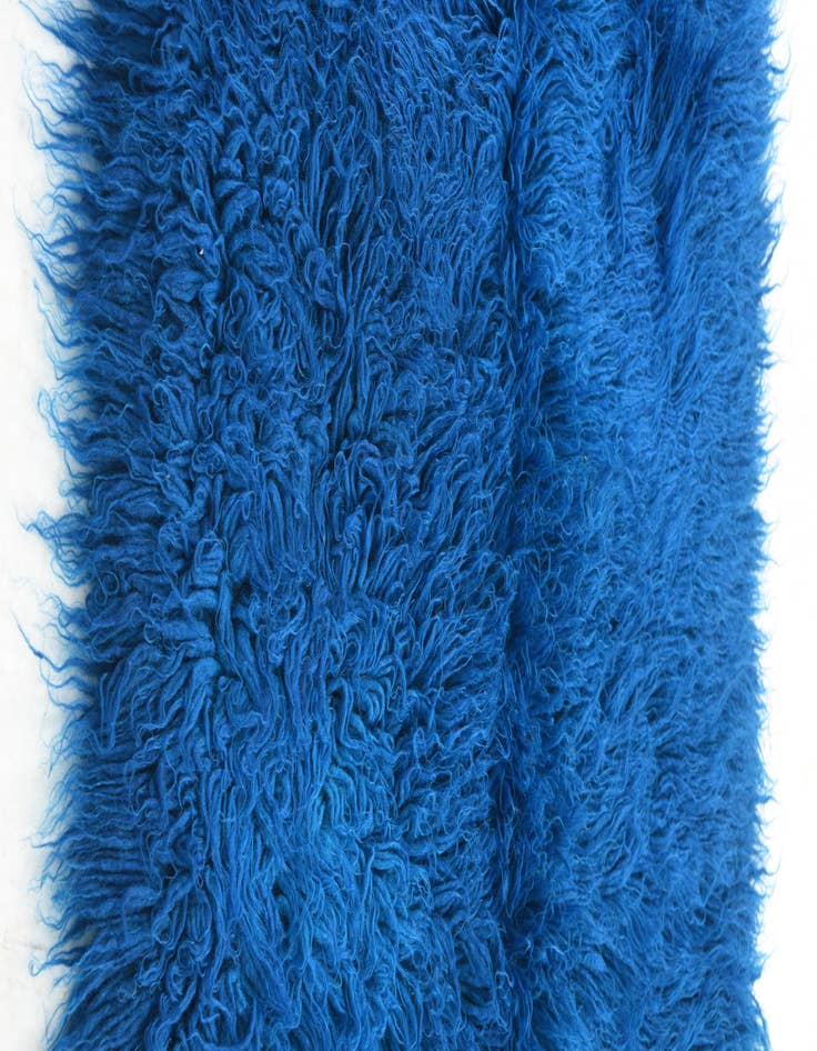 Detail image of  2' 5 x 5'  Hand Knotted Moroccan Wool Runner Rug