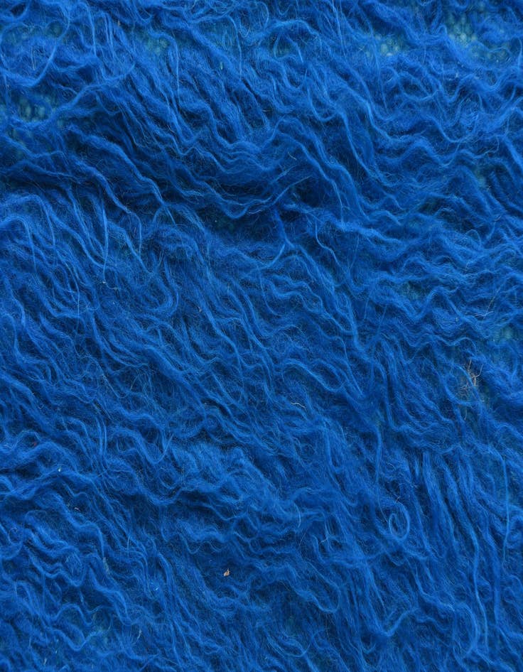 Detail image of  2' 1 x 4' 6  Hand Knotted Moroccan Wool Runner Rug