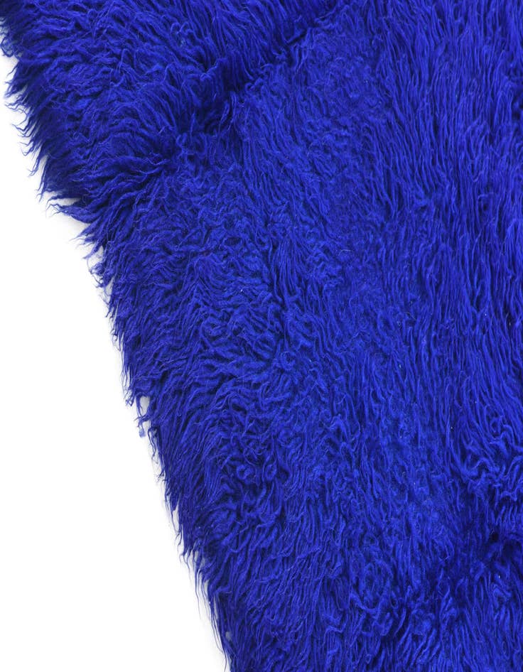 Detail image of  2' 4 x 4' 7  Hand Knotted Moroccan Wool Runner Rug