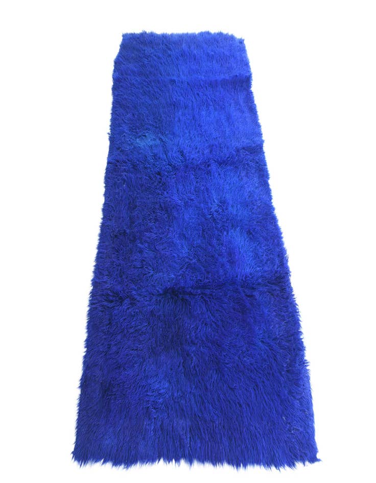 Detail image of  3' 2 x 6' 2  Hand Knotted Moroccan Wool Runner Rug