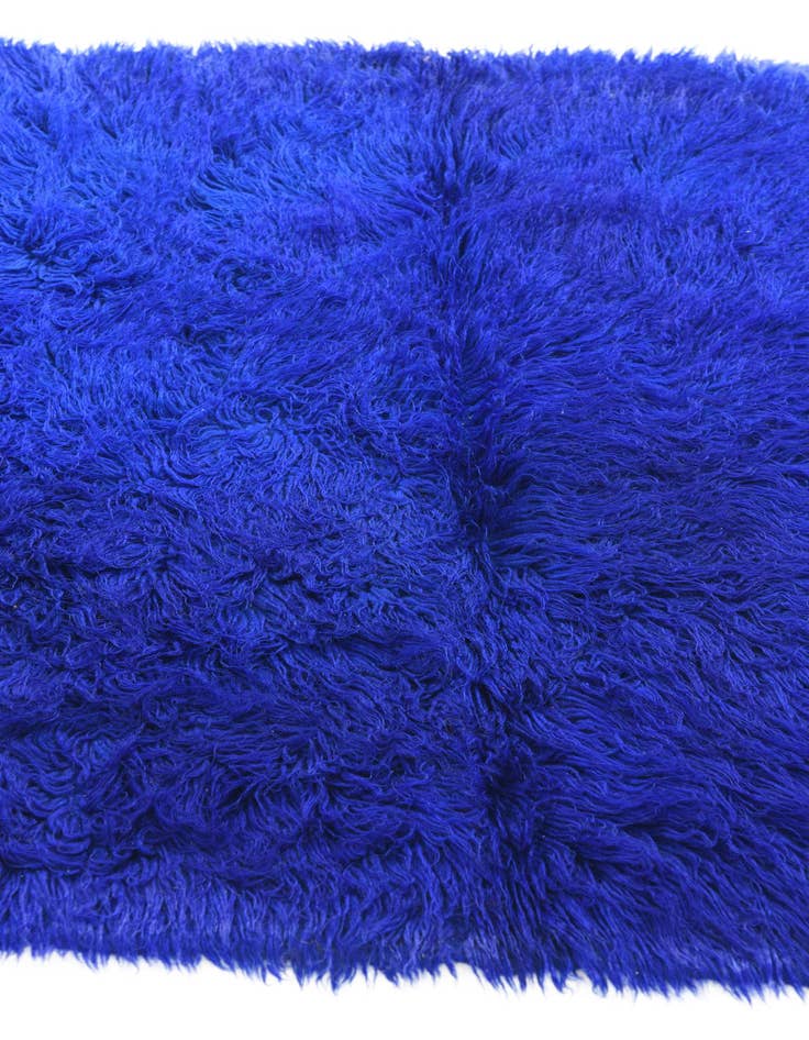 Detail image of  3' 2 x 6' 2  Hand Knotted Moroccan Wool Runner Rug