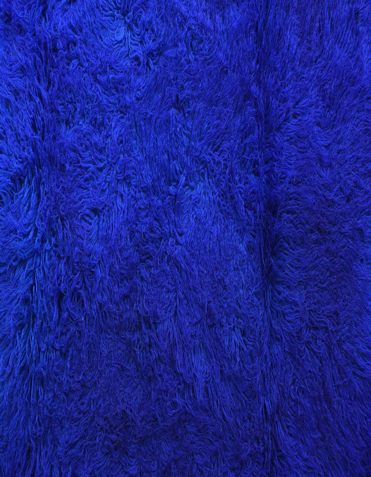 Detail image of  3' 2 x 6' 2  Hand Knotted Moroccan Wool Runner Rug