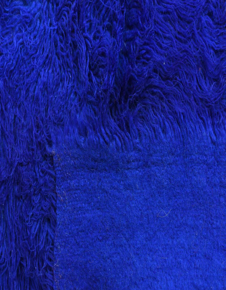 Detail image of  3' 2 x 6' 2  Hand Knotted Moroccan Wool Runner Rug