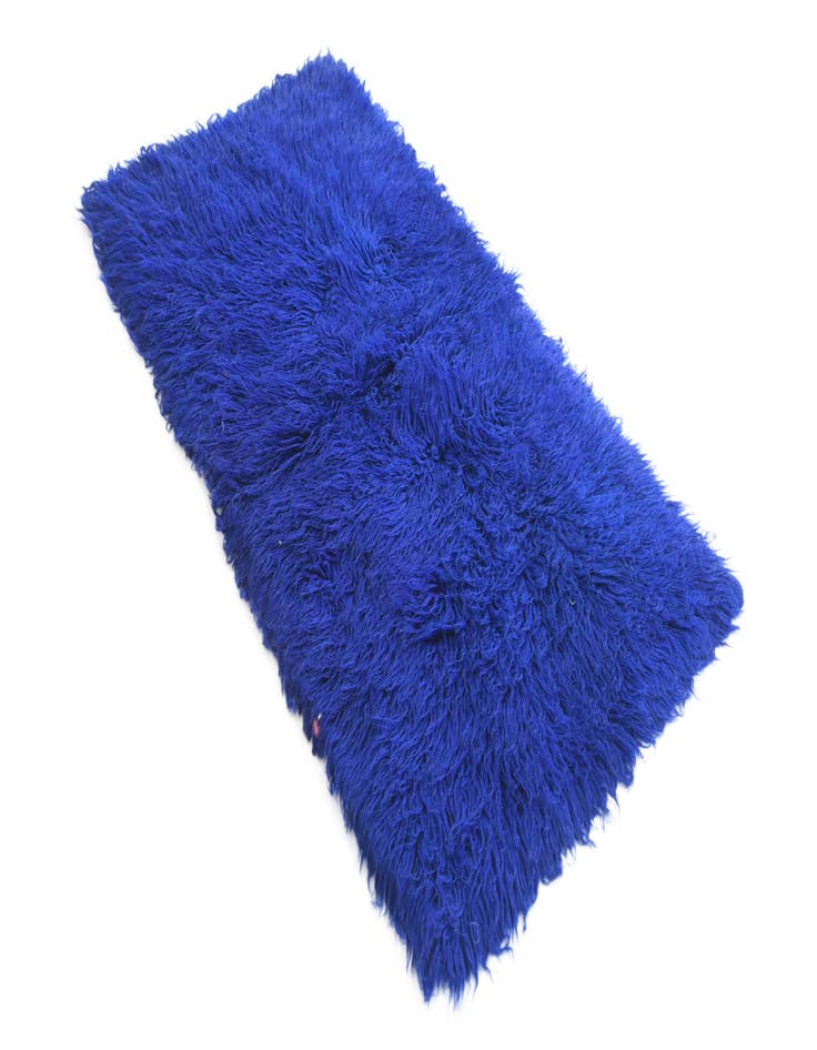 Detail image of  2' 5 x 4' 7  Hand Knotted Moroccan Wool Runner Rug