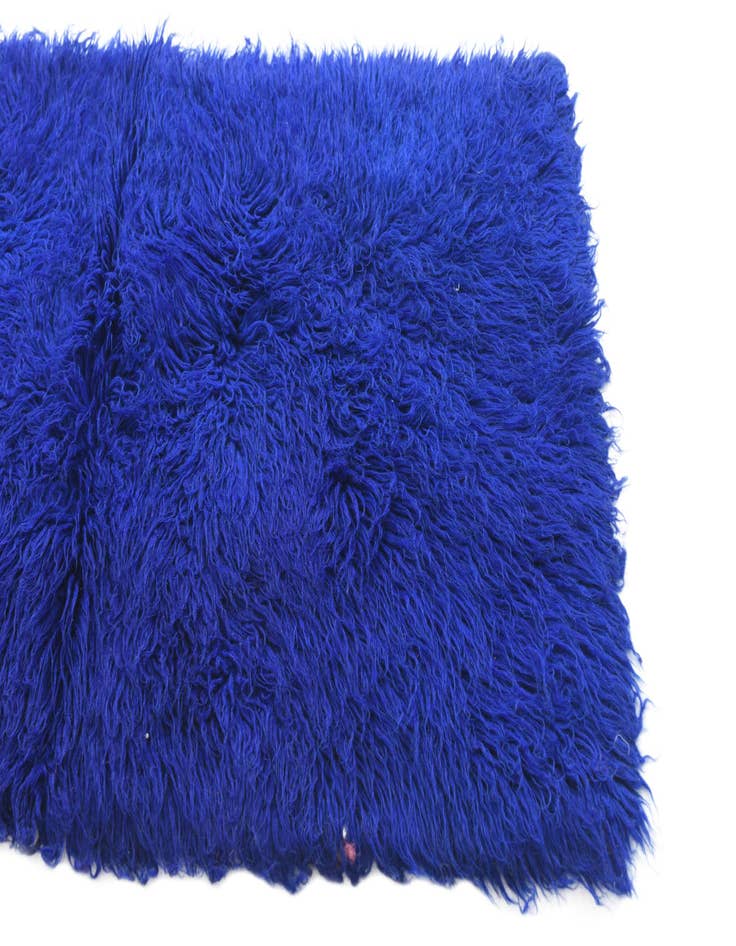 Detail image of  2' 5 x 4' 7  Hand Knotted Moroccan Wool Runner Rug