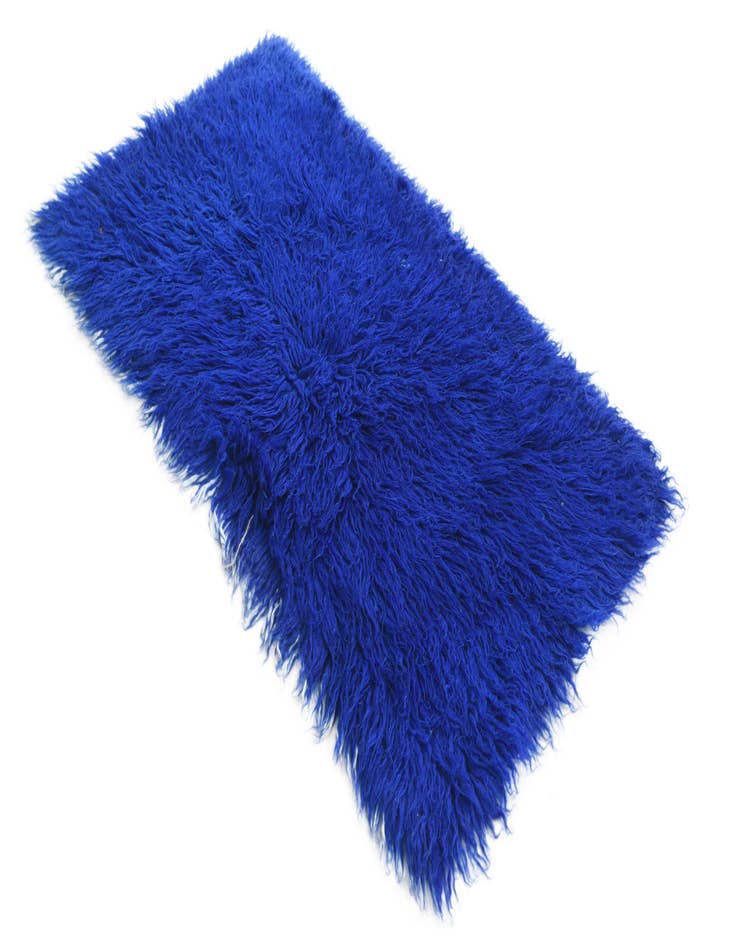 Detail image of  2' 2 x 4'  Hand Knotted Moroccan Wool Runner Rug