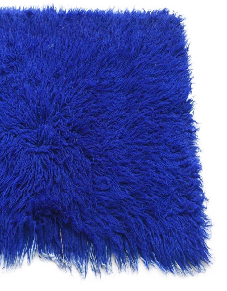 Detail image of  2' 2 x 4'  Hand Knotted Moroccan Wool Runner Rug