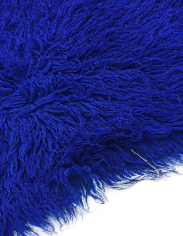 Detail image of  2' 2 x 4'  Hand Knotted Moroccan Wool Runner Rug