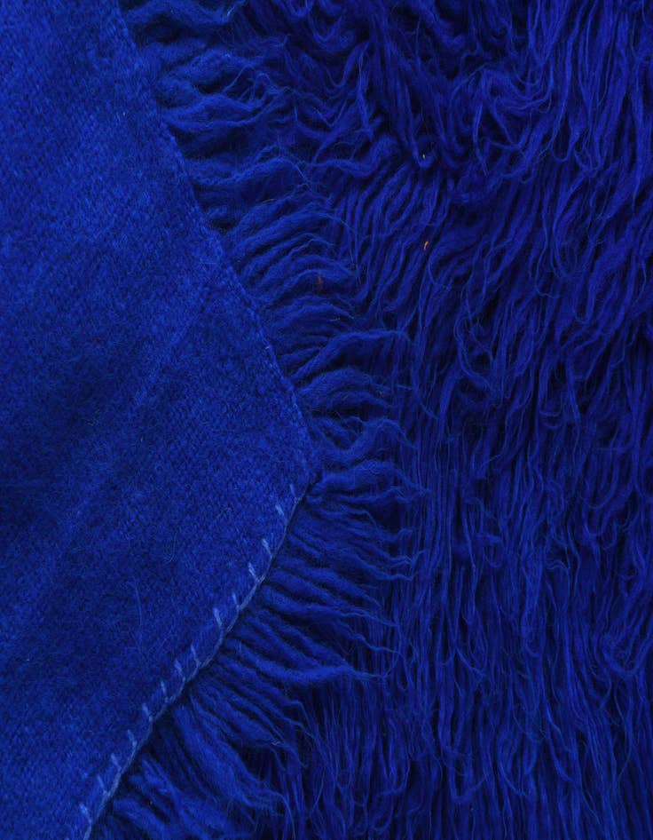 Detail image of  1' 8 x 12' 7  Hand Knotted Moroccan Wool Runner Rug