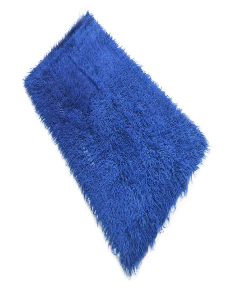 Detail image of  2' 3 x 4' 4  Hand Knotted Moroccan Wool Runner Rug