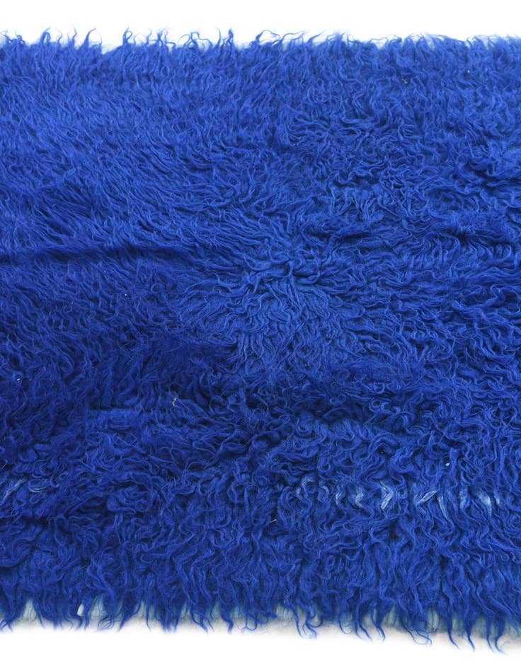 Detail image of  2' 3 x 4' 4  Hand Knotted Moroccan Wool Runner Rug